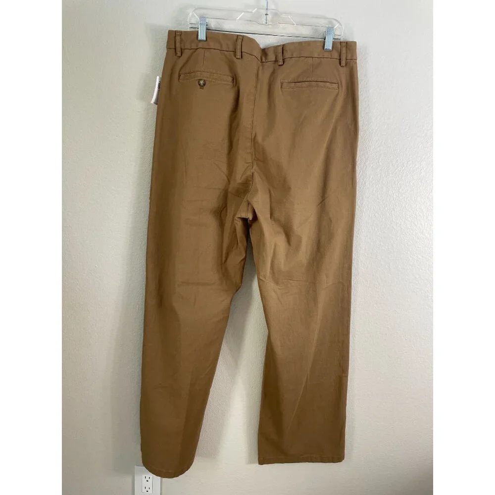 NEW Old Navy‎ Mens 38x34 Baggy Rotation Chino Pants Built-In Flex Brown